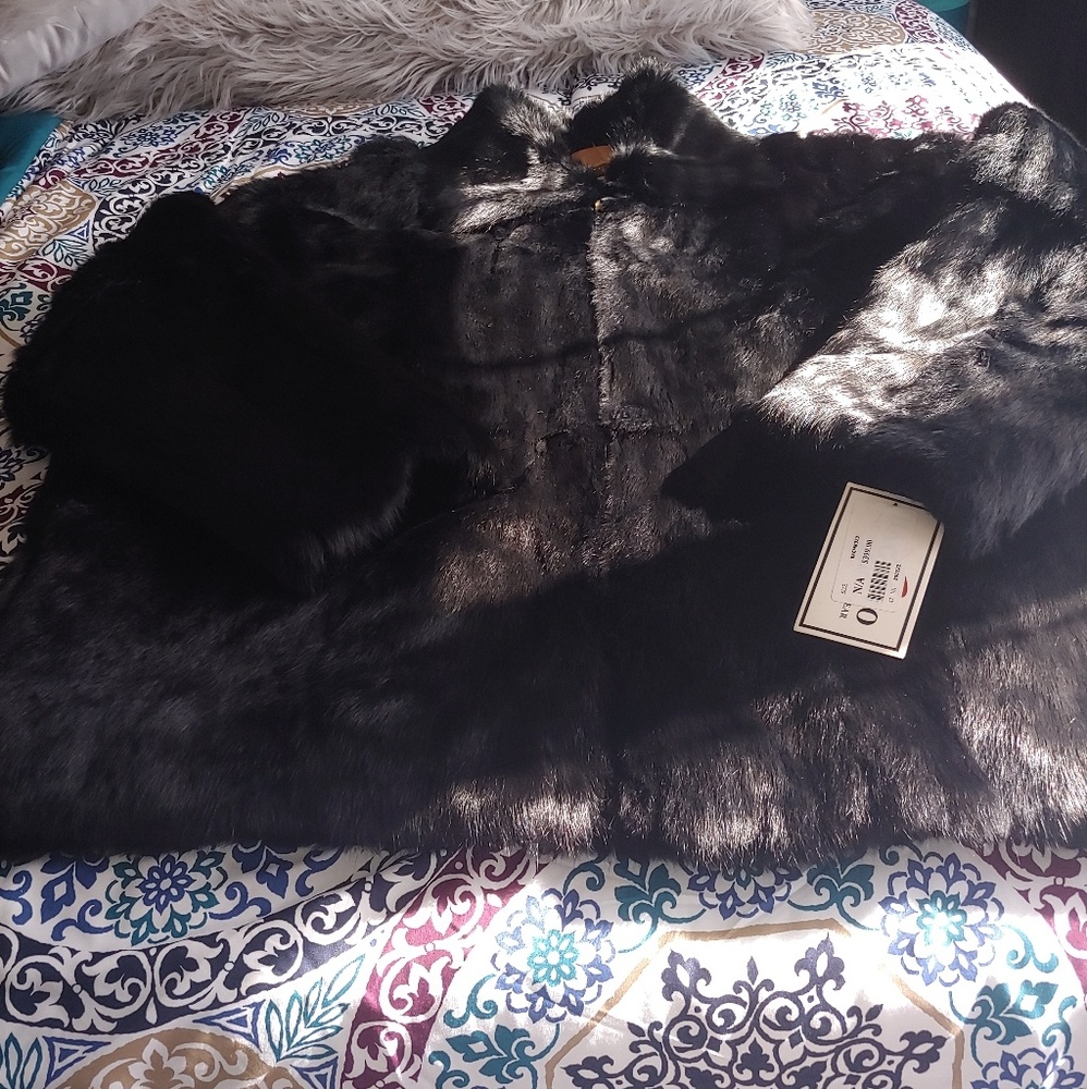 FLY A$$ AUTHENTIC RABBIT COAT